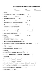 2023届南京市浦口区数学三下期末统考模拟试题含解析