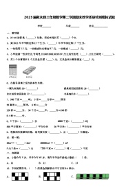 2023届叙永县三年级数学第二学期期末教学质量检测模拟试题含解析