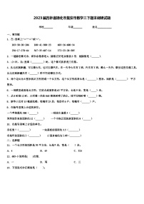 2023届吉林省通化市集安市数学三下期末调研试题含解析