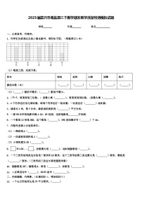 2023届嘉兴市海盐县三下数学期末教学质量检测模拟试题含解析