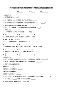 2023届四川省凉山彝族自治州数学三下期末质量跟踪监视模拟试题含解析