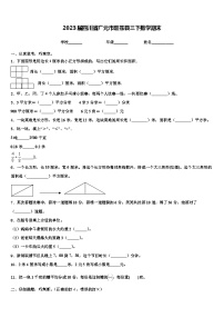 2023届四川省广元市旺苍县三下数学期末含解析