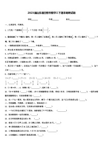 2023届山东省日照市数学三下期末调研试题含解析