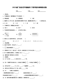 2023届广东省云浮市郁南县三下数学期末调研模拟试题含解析