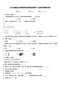 2023届恩施土家族苗族自治州恩施市数学三下期末统考模拟试题含解析