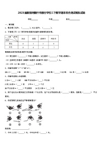 2023届新疆阿图什市部分学校三下数学期末综合测试模拟试题含解析