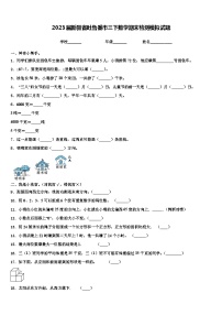 2023届新疆省吐鲁番市三下数学期末检测模拟试题含解析