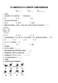 2023届新疆乌苏市小学三年级数学第二学期期末经典模拟试题含解析