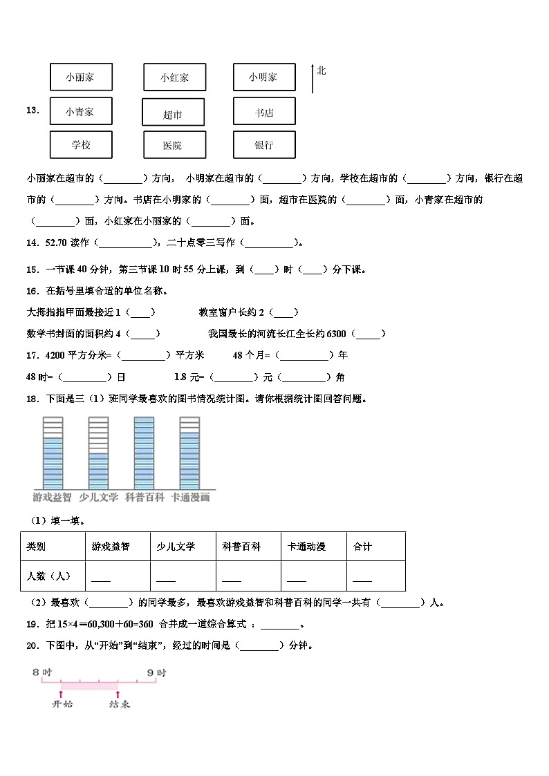2023届梅州市梅县三年级数学第二学期期末质量跟踪监视试题含解析02