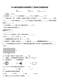 2023届河北省保定市安新县数学三下期末复习检测模拟试题含解析