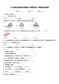 2023届河北省保定市涞源县三年级数学第二学期期末预测试题含解析