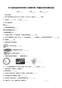 2023届河北省沧州市河间市三年级数学第二学期期末质量检测模拟试题含解析