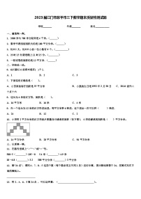 2023届江门市恩平市三下数学期末质量检测试题含解析