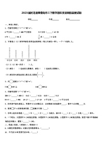 2023届河北省秦皇岛市三下数学期末质量跟踪监视试题含解析