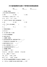 2023届河南省鹤壁市山城区三下数学期末质量跟踪监视试题含解析