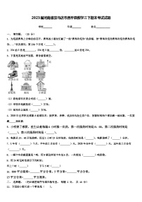 2023届河南省驻马店市西平县数学三下期末考试试题含解析