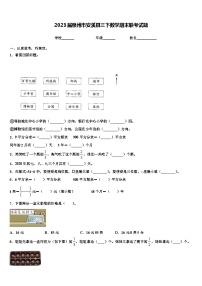 2023届泉州市安溪县三下数学期末联考试题含解析