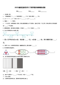 2023届湖北省武汉市三下数学期末调研模拟试题含解析