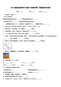 2023届湖北省孝感市大悟县三年级数学第二学期期末统考试题含解析