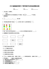 2023届湖南省岳阳市三下数学期末学业质量监测模拟试题含解析