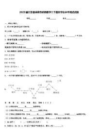 2023届江苏省徐州市沛县数学三下期末学业水平测试试题含解析