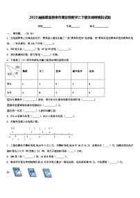 2023届福建省泉州市惠安县数学三下期末调研模拟试题含解析