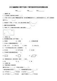 2023届福建省三明市宁化县三下数学期末教学质量检测模拟试题含解析