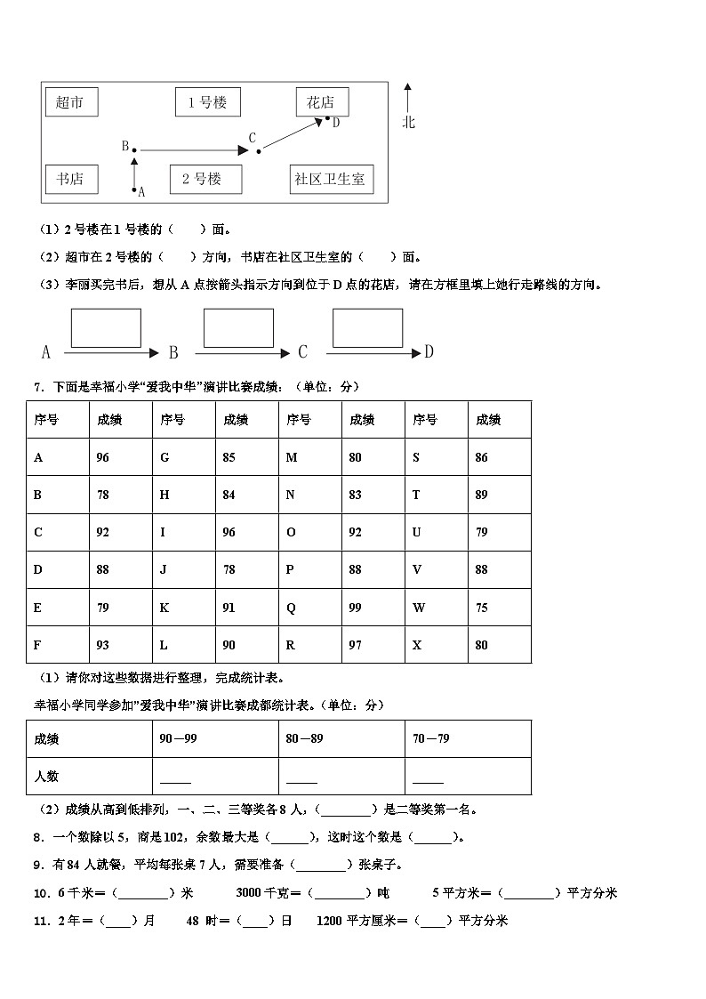 2023届肇州县三年级数学第二学期期末质量检测模拟试题含解析第2页