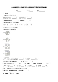 2023届鄂州市鄂城区数学三下期末教学质量检测模拟试题含解析