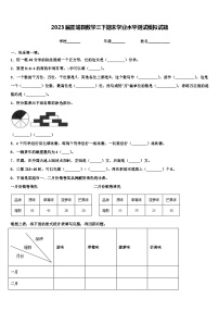 2023届霍城县数学三下期末学业水平测试模拟试题含解析