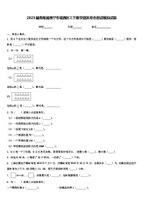 2023届青海省西宁市城西区三下数学期末综合测试模拟试题含解析