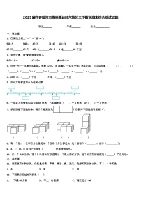 2023届齐齐哈尔市梅里斯达斡尔族区三下数学期末综合测试试题含解析