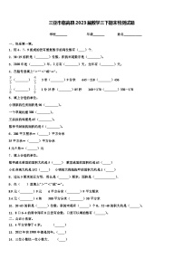 三亚市临高县2023届数学三下期末检测试题含解析