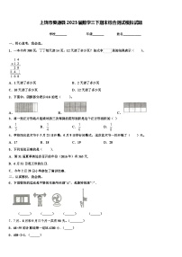 上饶市婺源县2023届数学三下期末综合测试模拟试题含解析