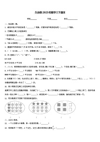 久治县2023年数学三下期末含解析