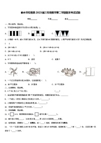 丽水市松阳县2023届三年级数学第二学期期末考试试题含解析