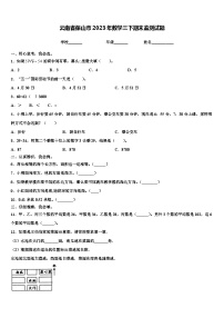 云南省保山市2023年数学三下期末监测试题含解析