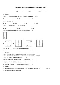 云南省德宏州芒市2023届数学三下期末考试试题含解析