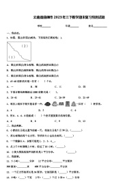 云南省曲靖市2023年三下数学期末复习检测试题含解析