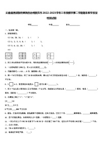 云南省西双版纳傣族自治州景洪市2022-2023学年三年级数学第二学期期末教学质量检测试题含解析