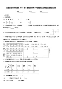 云南省昭通市威信县2023年三年级数学第二学期期末质量跟踪监视模拟试题含解析