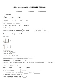 儋州市2022-2023学年三下数学期末考试模拟试题含解析