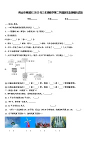 佛山市禅城区2023年三年级数学第二学期期末监测模拟试题含解析