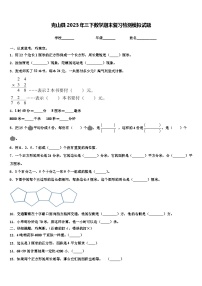 克山县2023年三下数学期末复习检测模拟试题含解析