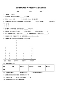 北京市燕山地区2023届数学三下期末监测试题含解析