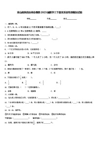 凉山彝族自治州会理县2023届数学三下期末质量检测模拟试题含解析