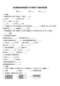 凉山彝族自治州布拖县2023年数学三下期末预测试题含解析