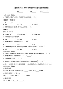 南通市2022-2023学年数学三下期末监测模拟试题含解析