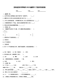 吉林省吉林市桦甸市2023届数学三下期末检测试题含解析