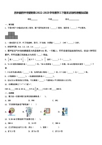 吉林省四平市梨树县2022-2023学年数学三下期末达标检测模拟试题含解析